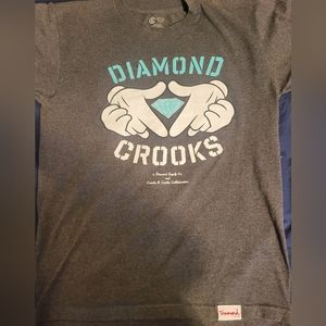 DiamondxCrooks&Castles Colab T-Shirt Size Medium